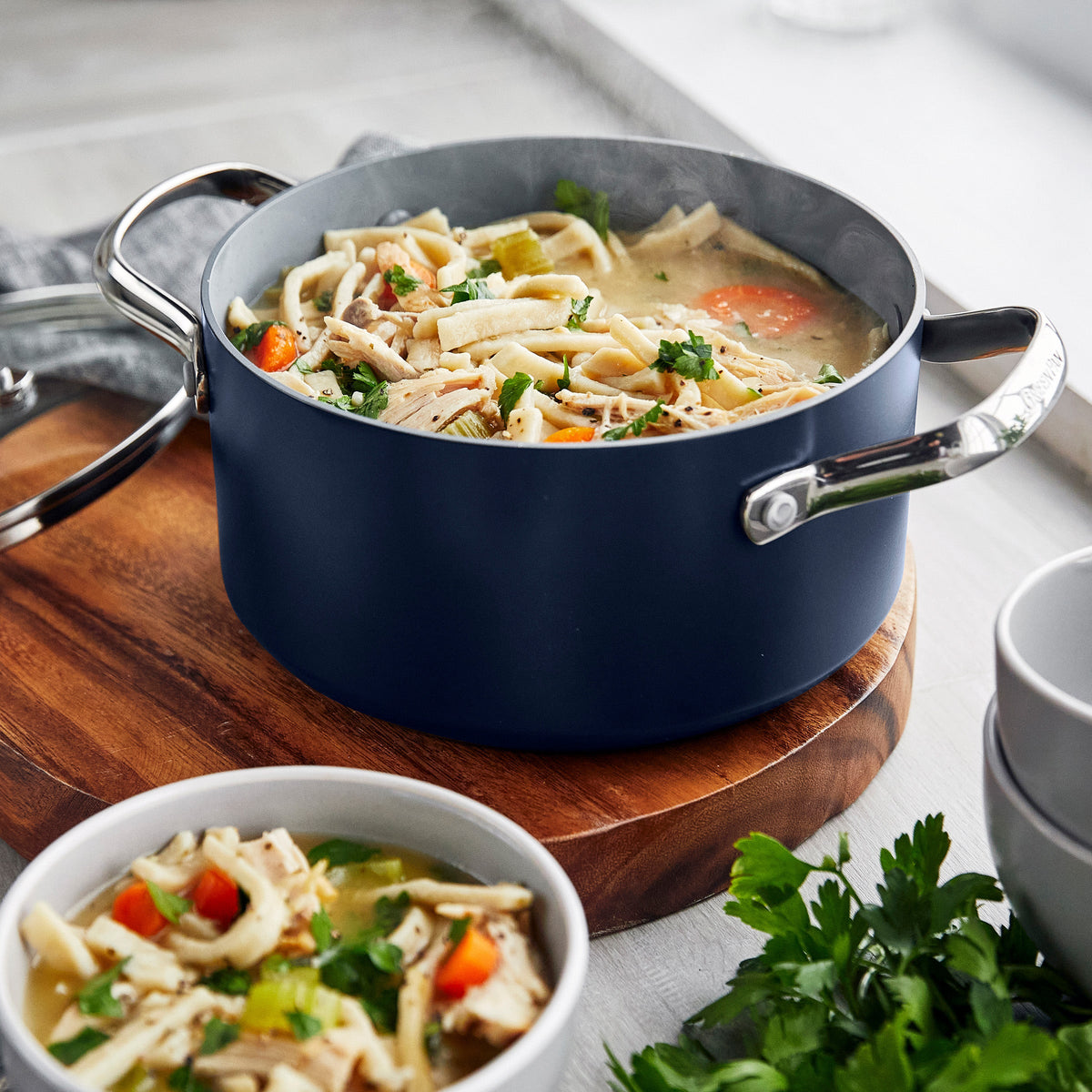 Valencia Pro Ceramic Non-Stick 11-Piece Cookware Set | Twilight