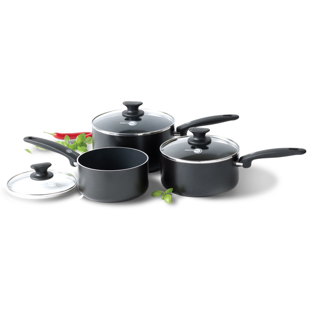 Cambridge Infinity 3 piece Saucepan Set Greenpan UK