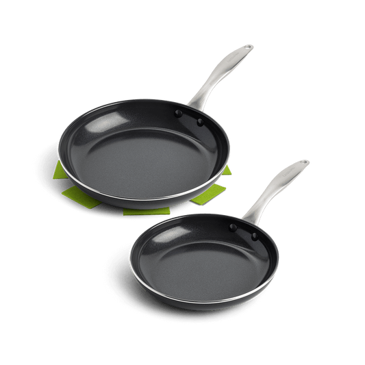 Royal Black 2pc Frying Pan Set