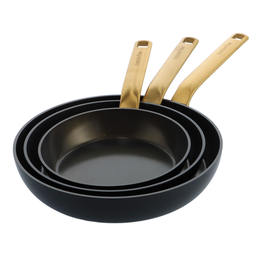 One Five Black 3pc set with golden handles