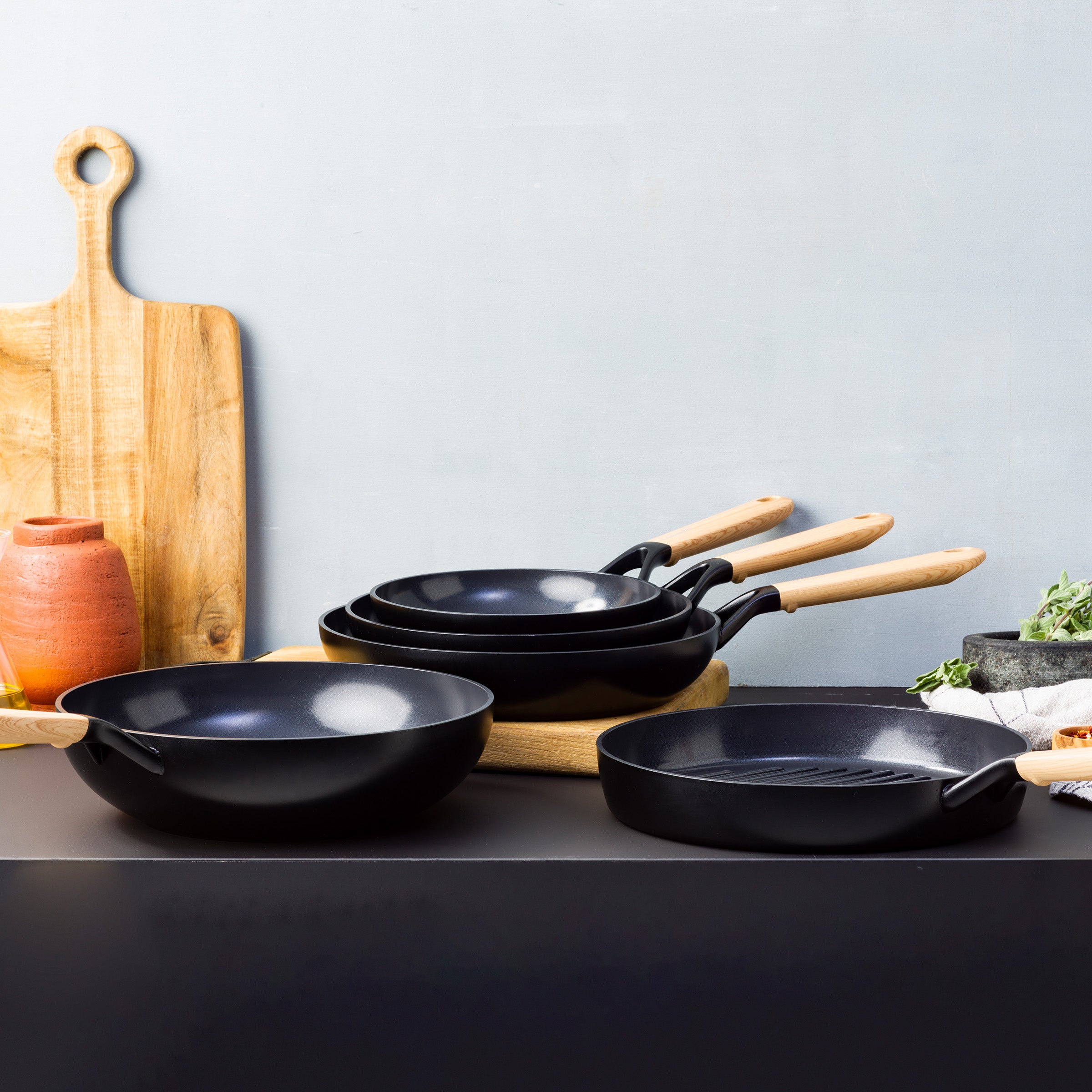 Greenpan Eco-Smartshape Non-Stick Frying Pan Light Wood 28cm