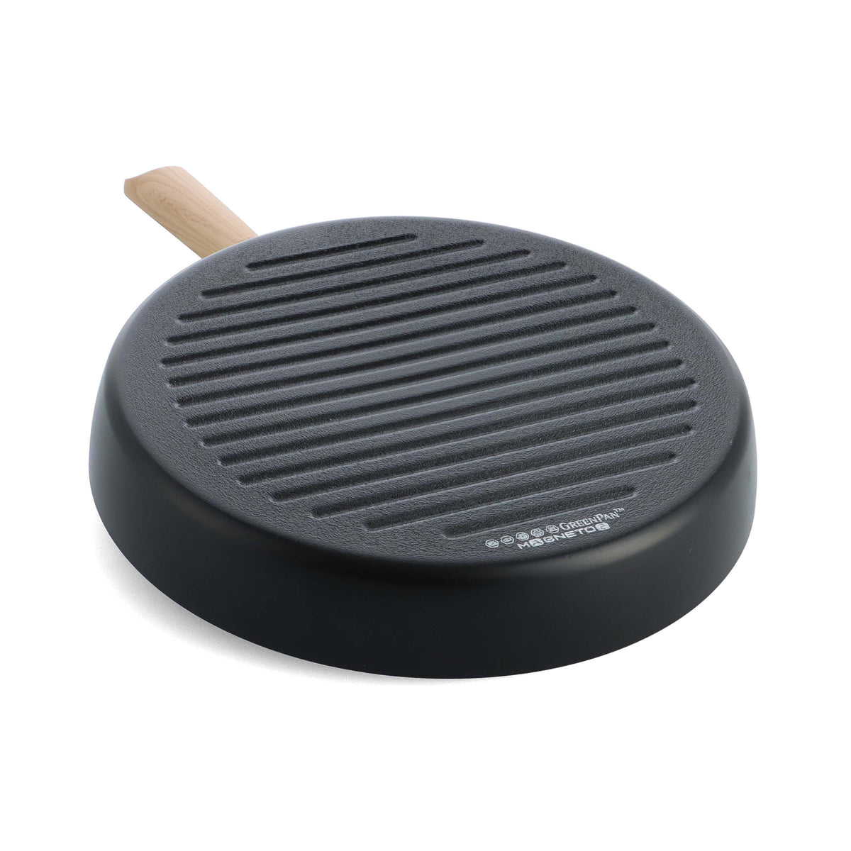 Eco-SmartShape Ceramic Non-Stick 28 cm Grill Pan | Light-Wood Handle