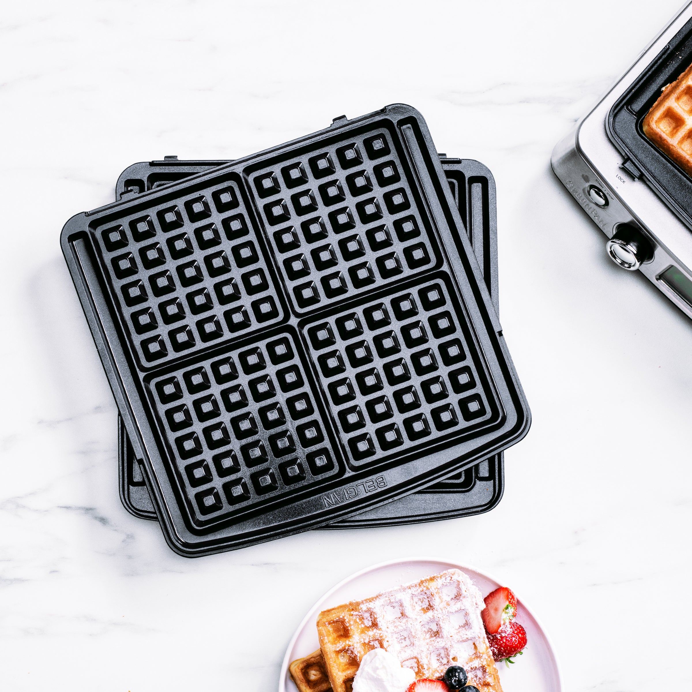 Belgian waffle plates - waffle maker