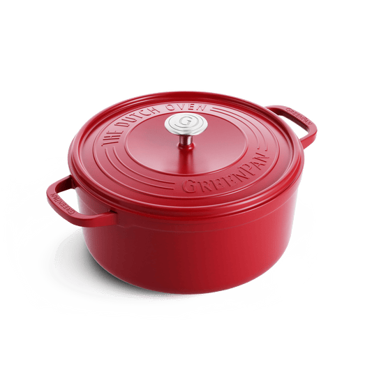 Featherweights Red Dutch Oven with Lid