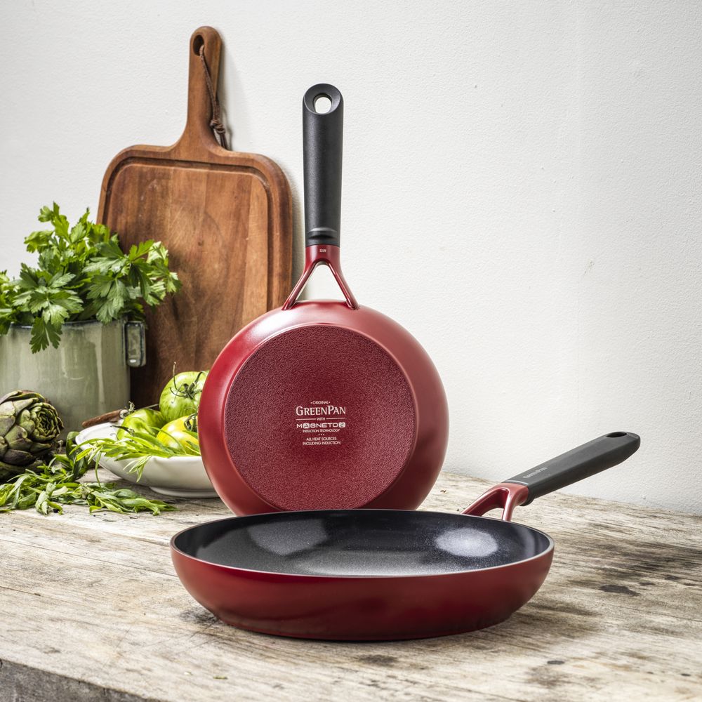 Smart Collection Red 2pc Frying Pan Set